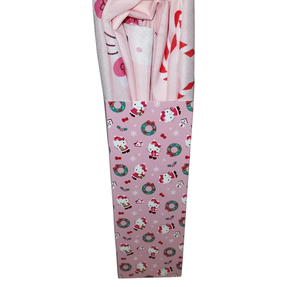 Brand New Sanrio Hello Kitty Twin Size Bed Sheet Set (3-Piece) Christmas Theme